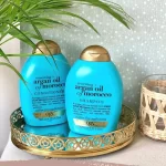 شامپو روغن آرگان مراکش او جی ایکس OGX | فاقد سولفات، ترمیم و نرم کننده| حجم 385 میلی لیتر - Image 2