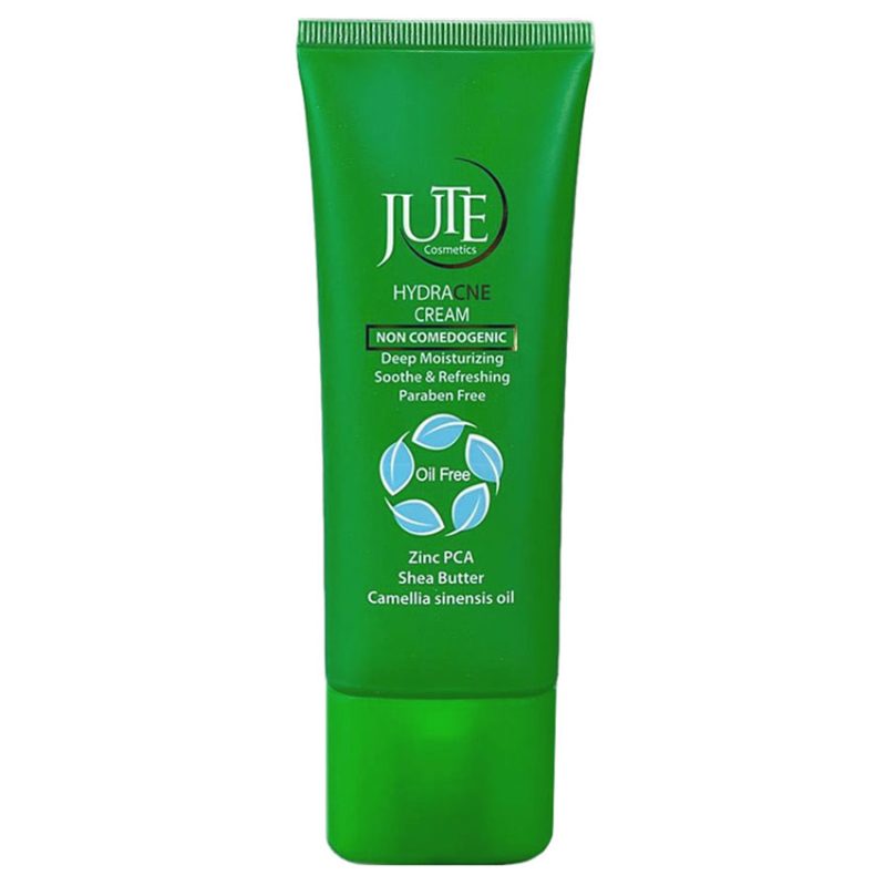 Jute Hydracne Oily Skin Hydrating Cream 70ml (2) کرم آبرسان تیوپی پوست چرب هیدرآکنه ژوت حجم 70 میلی لیتر