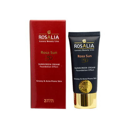 ضد آفتاب رنگی پوست های چرب و جوشدار SPF50 رزالیا Rosalia | حجم 40ml