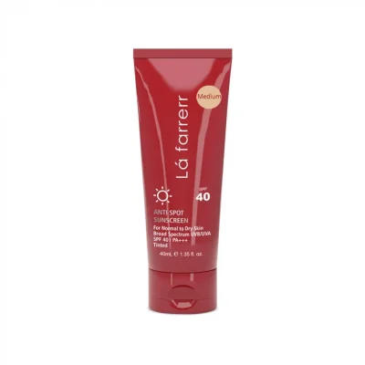 کرم ضد آفتاب و ضد لک SPF 40 لافارر مناسب پوست های خشک و معمولی حجم 40 میلی لیتر - بژ متوسط