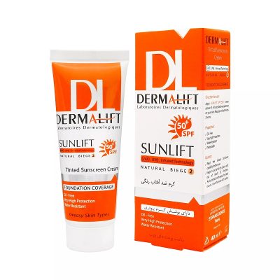 کرم ضد آفتاب رنگی spf 50 درمالیفت {پوست چرب و جوش دار} | 40ml
