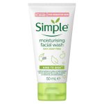 ژل شست و شوی صورت مدل Moisturising سیمپل 50 میل