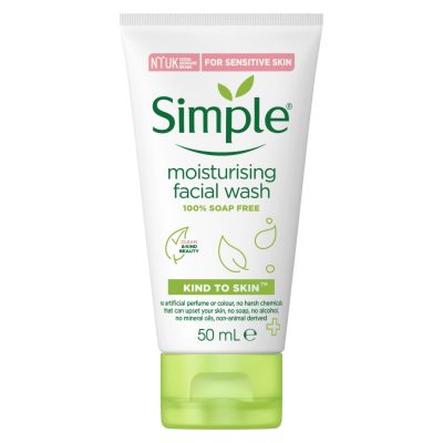 ژل شست و شوی صورت مدل Moisturising سیمپل 50 میل