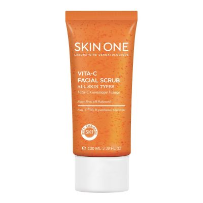 اسکراب لایه بردار و روشن کننده اسکین وان مدل VITA-C حاوی ویتامین سی