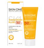 فلوئید ضد آفتاب اسکین وان SPF 50 مناسب پوست چرب و مختلط حجم 40 میلی لیتر
