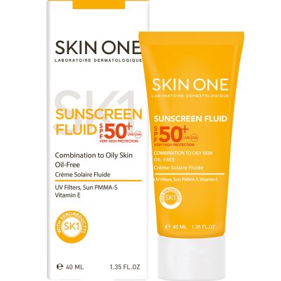 فلوئید ضد آفتاب اسکین وان SPF 50 مناسب پوست چرب و مختلط حجم 40 میلی لیتر