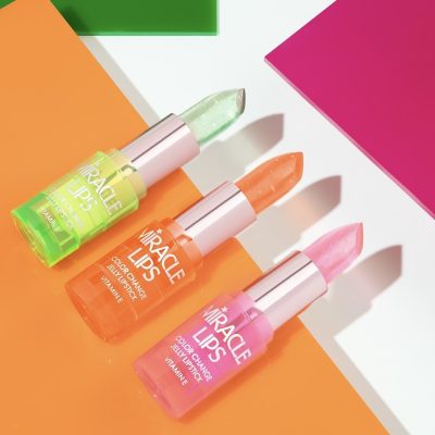 رنگ بندی ررژلب ژله ای حرارتی میراکل گلدن رز