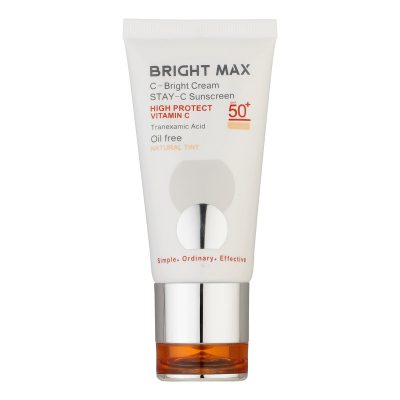 کرم ضد آفتاب رنگی برایت مکس SPF 50 مناسب انواع پوست حجم 50 میلی‌لیتر | bright max vitamin-c-tinted-sunscreen