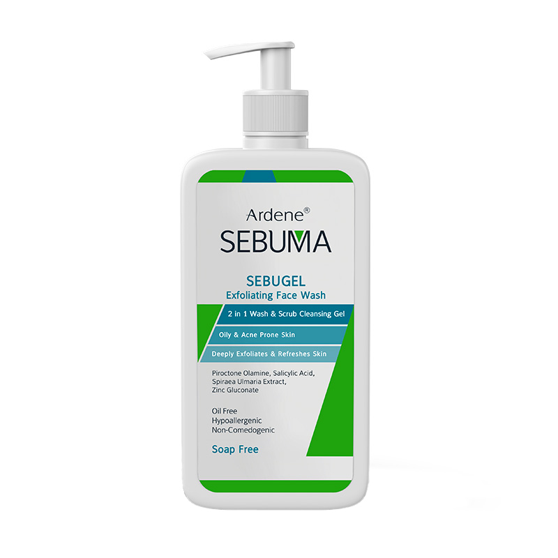 Ardene-Sebuma-Sebugel-Detergent-Gel-Oily-Skin ژل شوینده و ساینده آردن سبوما SEBUGEL { برای پوست چرب } 350ml - Image 1