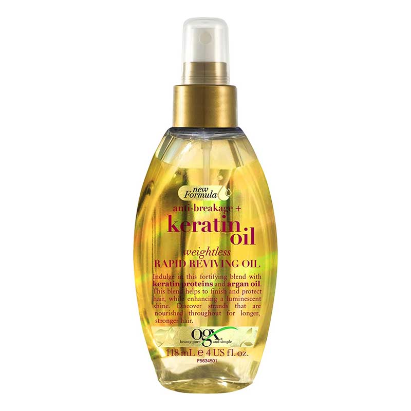 OGX-Anti-Breakage-+-Rapid-Reviving-Keratin-Oil سرم مو روغن کراتین اوجی ایکس OGX اصل { مناسب انواع مو } 118ml - Image 1