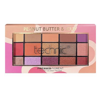 پالت سایه چشم پینات باتر تکنیک | شاهکار رنگ‌های خوراکی | Technic Peanut Butter & Jelly Eyeshadow Palette