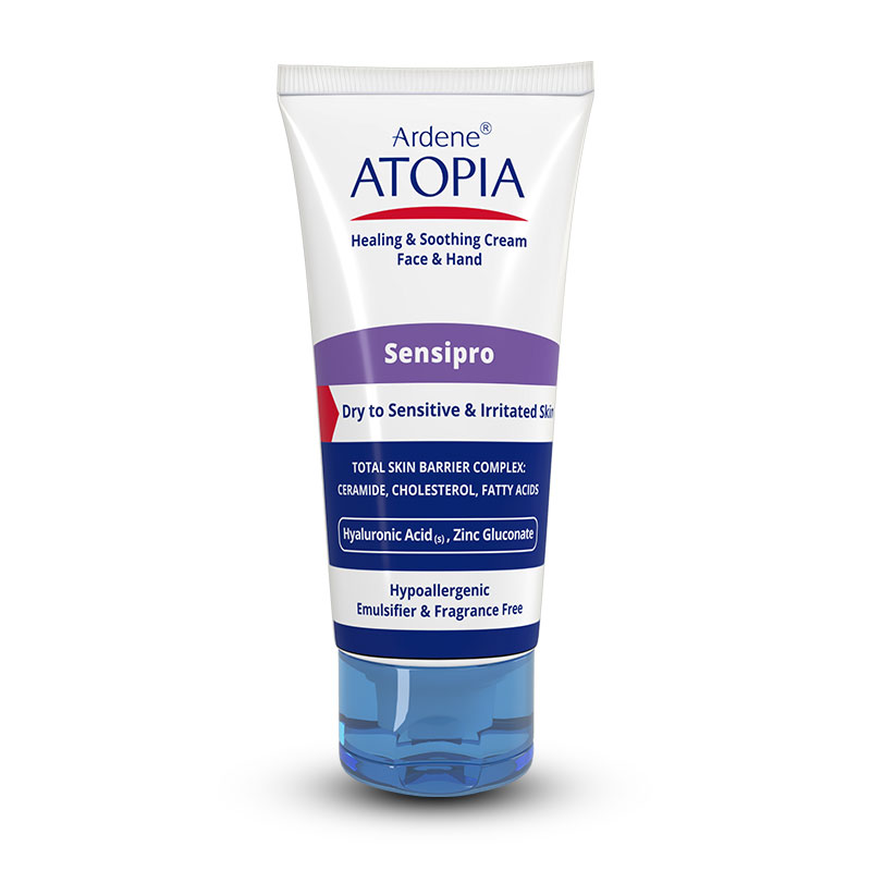 Sensipro-Healing-Soothing-Cream-Face-Hand-1 کرم مرطوب کننده و التیام بخش دست و صورت آتوپیا آردن مناسب پوست های خشک و حساس ۵۰ میلی لیتر