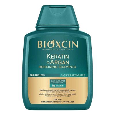 شامپو بیوکسین سبز ضد ریزش مو حاوی کراتین و آرگان