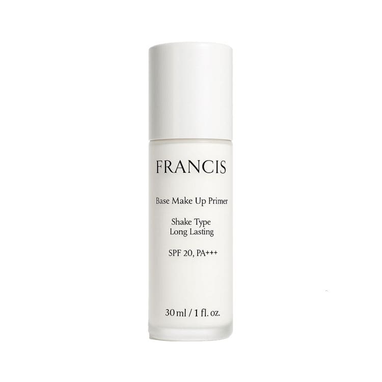 francis-shake-rype-primer-spf20-01 (1) پرایمر سفید فرانسیس مناسب انواع پوست
