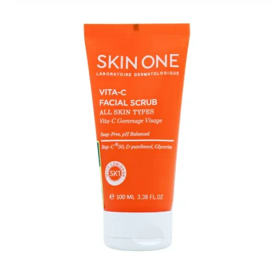 ژل شوینده صورت لایه بردار حاوی ویتامین C اسکین وان | 100ml