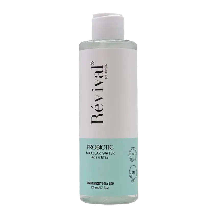 Revival-Probiotic-Micellar-Water-1 میسلار واتر رویوال مدل Probiotic مناسب پوست چرب حجم 200میلی لیتر